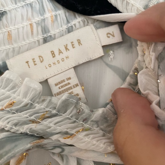 TED BAKER Womens chiffon dress - Picture 5 of 7